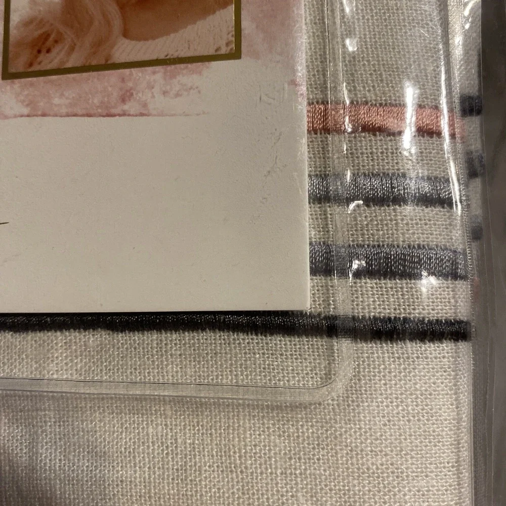New Jessica Simpson‎ Marteen Euro sham linen blend Blush Pink, Gray, Cream 26
